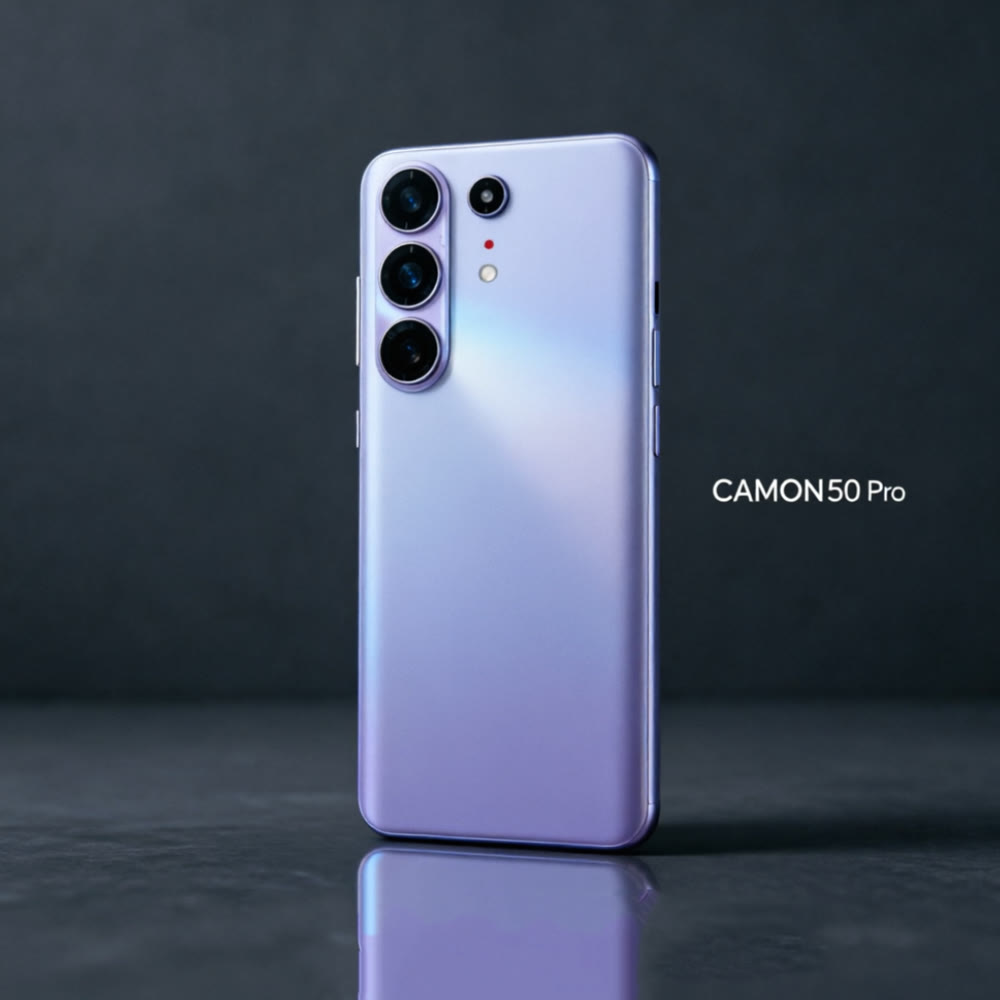 QYNXT C50 Pro smartphone in purple